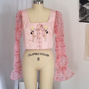 Lazy Oaf x Laura Callaghan Sun Goddess Corset Top